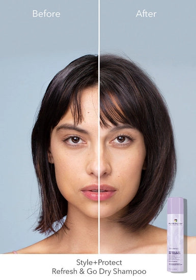 Non-drying dry shampoo spray that absorbs oil while adding movement and light texture. Absorbs oil and protects color-treated hair from color fade, heat damage and environmental stressors.