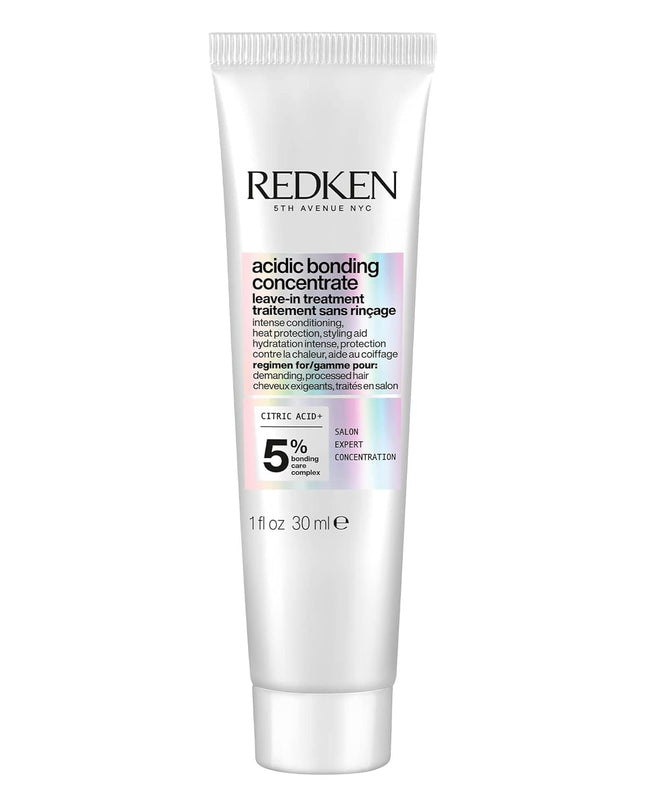 Acidic Bonding Concentrate Leave In Conditioner is Step 4 of Redken's most concentrated system ever. This leave in conditioner helps repair strength and recondition hair while reinforcing weakened bonds even in the most processed hair.