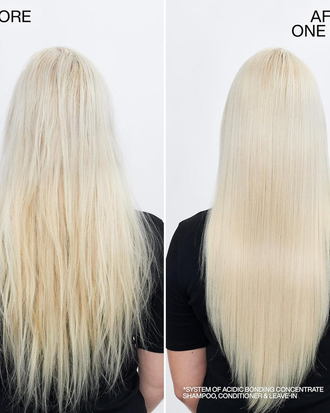 Acidic Bonding Concentrate Leave In Conditioner is Step 4 of Redken's most concentrated system ever. This leave in conditioner helps repair strength and recondition hair while reinforcing weakened bonds even in the most processed hair.