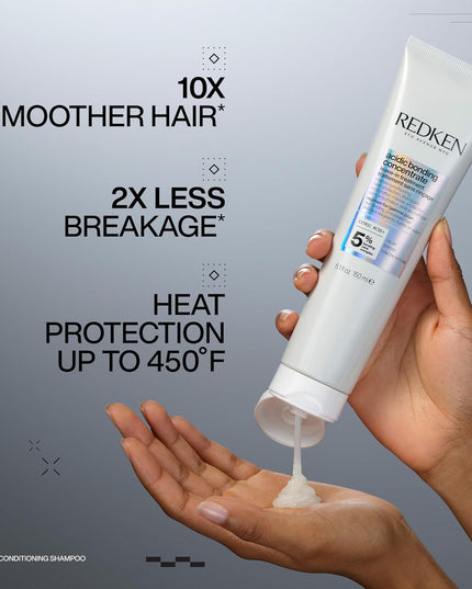 Acidic Bonding Concentrate Leave In Conditioner is Step 4 of Redken's most concentrated system ever. This leave in conditioner helps repair strength and recondition hair while reinforcing weakened bonds even in the most processed hair.