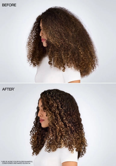 Limited edition holiday set that includes full-size Acidic Color Gloss Shampoo, Conditioner, and Naked Gloss Lightweight Shine Oil.