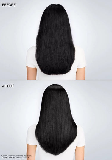 Limited edition holiday set that includes full-size Acidic Color Gloss Shampoo, Conditioner, and Naked Gloss Lightweight Shine Oil.