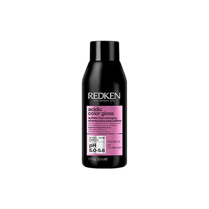 Redken's Acidic Color Gloss Shampoo is a ph-balanced acidic sulfate-free shampoo for clients with color-treated hair to help prolong salon-grade haircolor and intense shine.