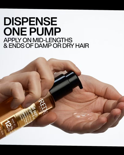 Redken All Soft Argan-6 Oil for dry hair looking for moisture, softness shine, strength and heat protection.