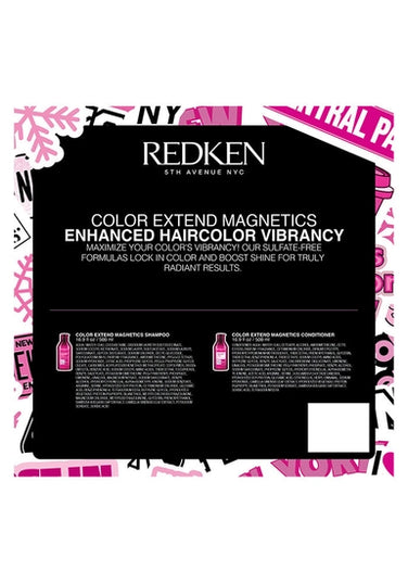 Limited edition holiday set that includes 16.9 Oz. Color Extend Magnetics Shampoo and Conditioner.