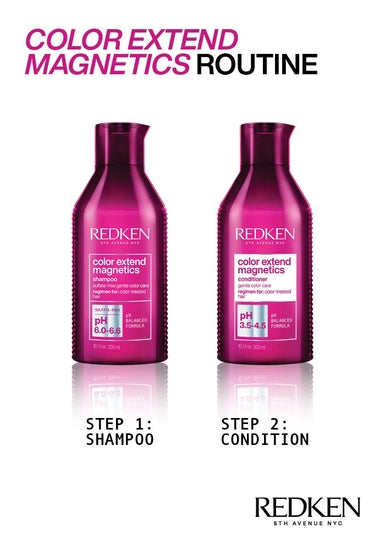Limited edition holiday set that includes 16.9 Oz. Color Extend Magnetics Shampoo and Conditioner.
