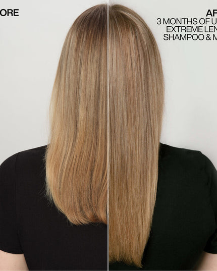 5 minute triple action treatment mask that helps promote a healthy, nourished scalp, strengthen the lengths, and visibly reduce split ends for longer, stronger hair. Formulated with Length Care Complex, featuring biotin, niacinamide and castor oil.