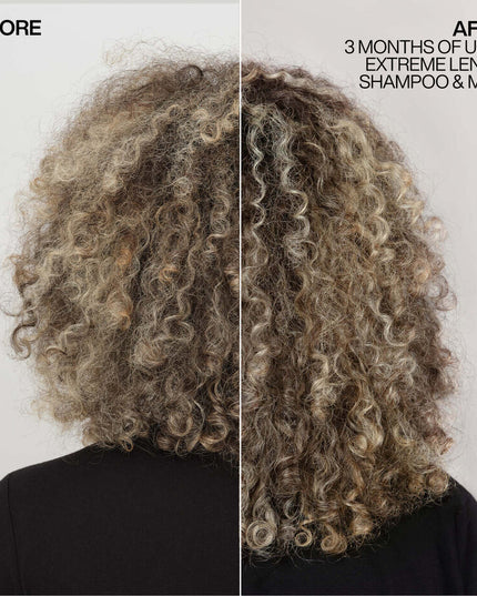 5 minute triple action treatment mask that helps promote a healthy, nourished scalp, strengthen the lengths, and visibly reduce split ends for longer, stronger hair. Formulated with Length Care Complex, featuring biotin, niacinamide and castor oil.