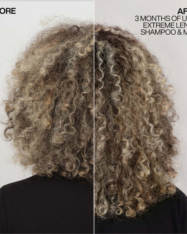 5 minute triple action treatment mask that helps promote a healthy, nourished scalp, strengthen the lengths, and visibly reduce split ends for longer, stronger hair. Formulated with Length Care Complex, featuring biotin, niacinamide and castor oil.