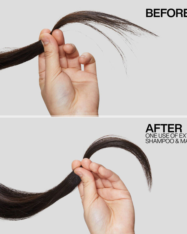 Rinse out treatment and hair mask for strength repair to damaged hair.