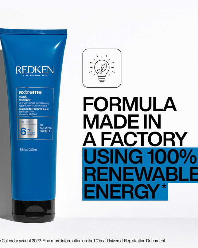 Rinse out treatment and hair mask for strength repair to damaged hair.