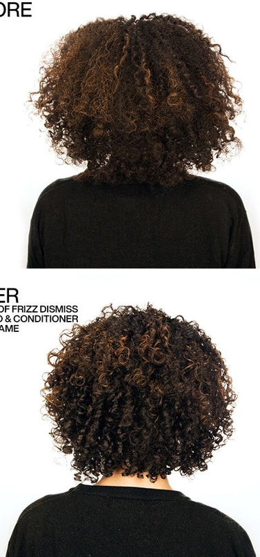 Limited edition holiday set that includes 16.9 Oz. Frizz Dismiss Shampoo and Conditioner.