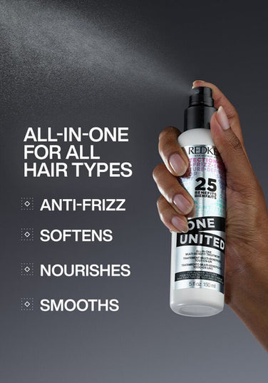 Limited edition holiday set that includes a full-size and travel-size One United Leave-in Conditioner.