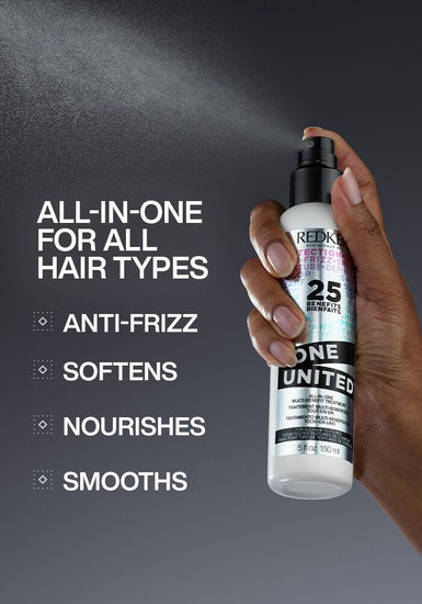 Limited edition holiday set that includes a full-size and travel-size One United Leave-in Conditioner.