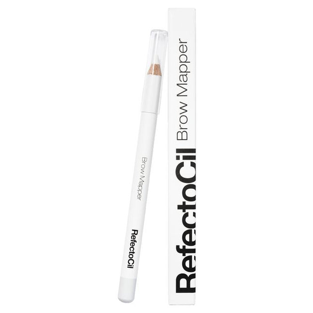 The first step towards expertly created brows is to find the perfect shape for each brow and face shape. The new RefectoCil white “Brow Mapper” allows precise brow mapping and can also be used to draw the outline of the brow shape before tinting. Creating and shaping amazing brows is a skill that needs mastering. Professional tools help Brow &amp; Lash Artists to deliver the best service to their clients.