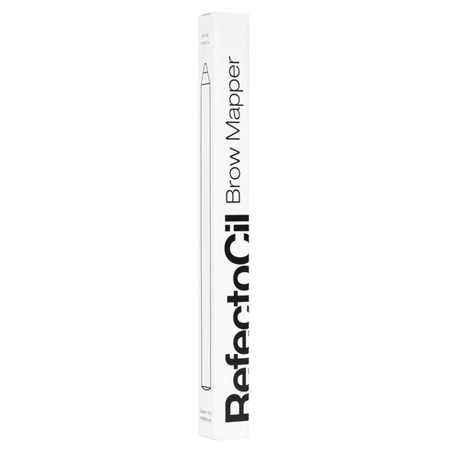 The first step towards expertly created brows is to find the perfect shape for each brow and face shape. The new RefectoCil white “Brow Mapper” allows precise brow mapping and can also be used to draw the outline of the brow shape before tinting. Creating and shaping amazing brows is a skill that needs mastering. Professional tools help Brow &amp; Lash Artists to deliver the best service to their clients.