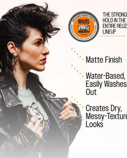 Join REUZEL in Supporting Mental Health and Suicide Prevention. REUZEL is Partnering with the International Association for Suicide Prevention with a limited-edition of our loved classic, Extreme Hold Matte Pomade.