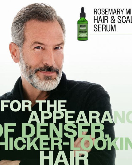 Rosemary Mint Hair & Scalp Serum is a weightless serum featuring REUZEL’sproprietary R3 Peptide and Cellular Nutrient Complex. Designed to supportscalp balance and visible hair resilience delivering the appearance offuller-looking hair, while helping reduce the appearance of visible shedding.