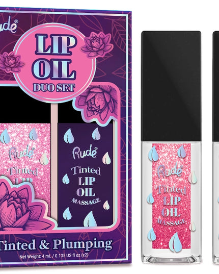 Make every day a spa day with our Tinted & Plumping Lip Oil Massage Duo Sets - Rose Shimmer / Serenity! Infused with nourishing oils for deep hydration, they leave lips plump, smooth, and irresistibly soft. Buildable tint for the perfect pop of color in just a few swipes.
