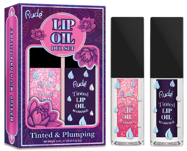 Make every day a spa day with our Tinted & Plumping Lip Oil Massage Duo Sets - Rose Shimmer / Serenity! Infused with nourishing oils for deep hydration, they leave lips plump, smooth, and irresistibly soft. Buildable tint for the perfect pop of color in just a few swipes.