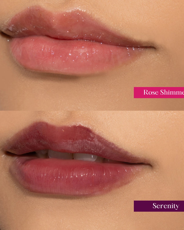 Make every day a spa day with our Tinted & Plumping Lip Oil Massage Duo Sets - Rose Shimmer / Serenity! Infused with nourishing oils for deep hydration, they leave lips plump, smooth, and irresistibly soft. Buildable tint for the perfect pop of color in just a few swipes.