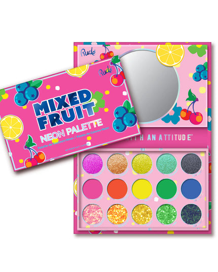 So Fresh, So Fruity, So You. Turn up the brightness with the Mixed Fruit Neon Palette—15 bold, electric shades made to energize every look.