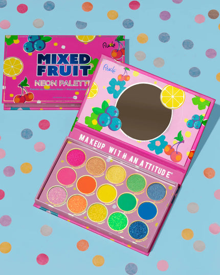 So Fresh, So Fruity, So You. Turn up the brightness with the Mixed Fruit Neon Palette—15 bold, electric shades made to energize every look.