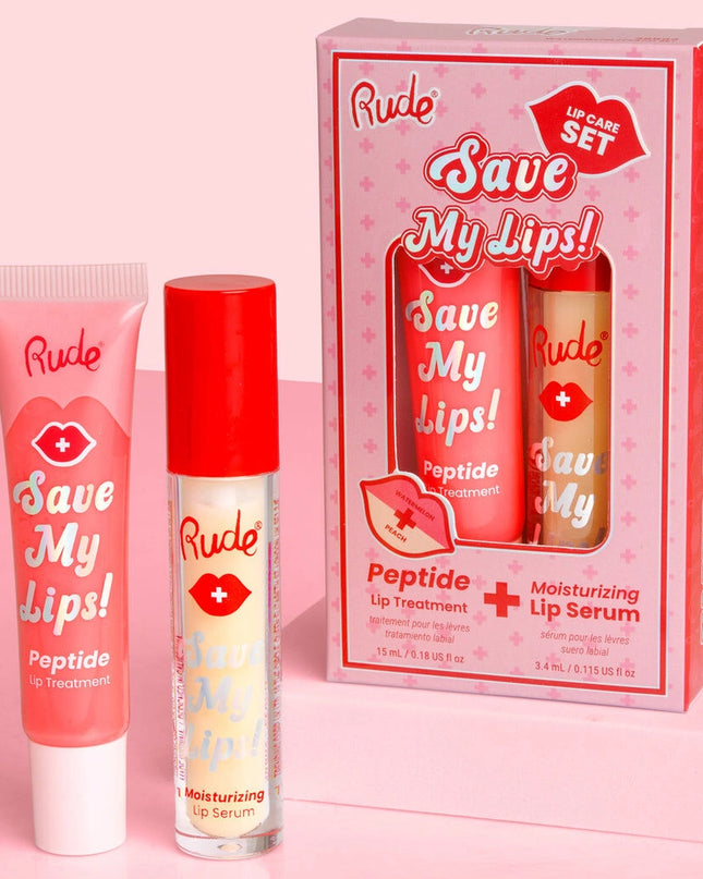 Save My Lips: Peptide Lip Treatment & Moisturizing Lip Serum Duo The ultimate lip care power couple—hydrate, smooth, and plump in two easy steps.