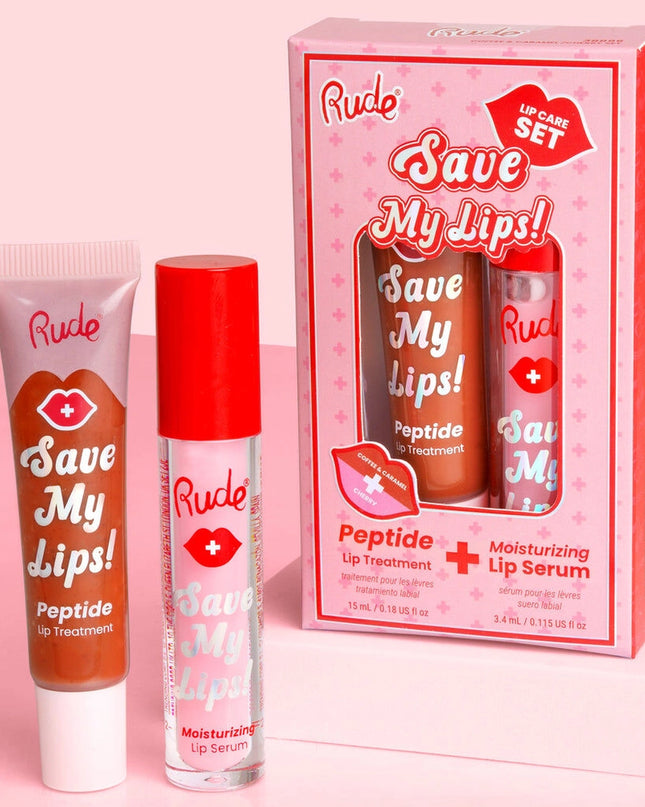 Save My Lips: Peptide Lip Treatment & Moisturizing Lip Serum Duo The ultimate lip care power couple—hydrate, smooth, and plump in two easy steps.