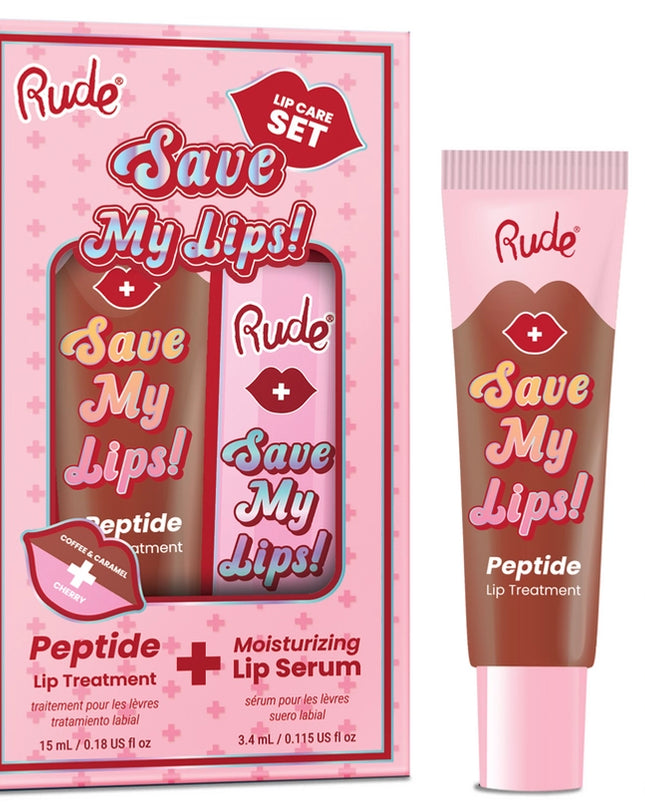 Save My Lips: Peptide Lip Treatment & Moisturizing Lip Serum Duo The ultimate lip care power couple—hydrate, smooth, and plump in two easy steps.