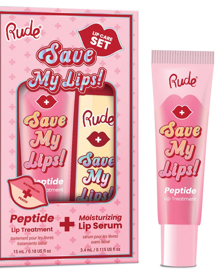 Save My Lips: Peptide Lip Treatment & Moisturizing Lip Serum Duo The ultimate lip care power couple—hydrate, smooth, and plump in two easy steps.
