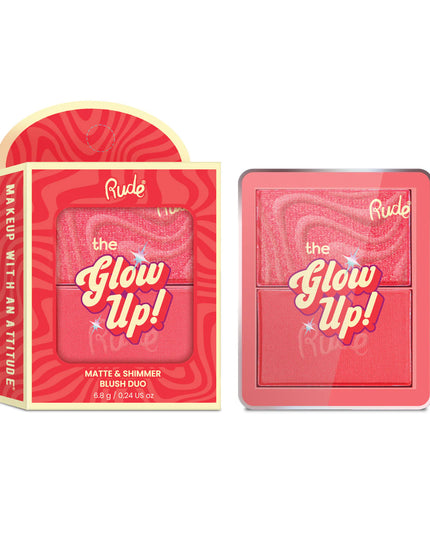 Double the blush, double the glow! This weightless duo pairs a silky matte blush with a luminous shimmer blush, giving you endless ways to customize your perfect flush. Wear each side alone for a soft matte or radiant finish, or blend them together for the ultimate glow-up moment.