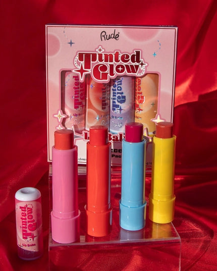 Our Tinted Glow Lip Balm is the ultimate blend of hydration and soft, sheer color—perfect for everyday wear. Enriched with a lightweight formula and a sweet scent, this lip balm offers a pop of glow and comes in four fun shades, making it a must-have addition to your daily routine.