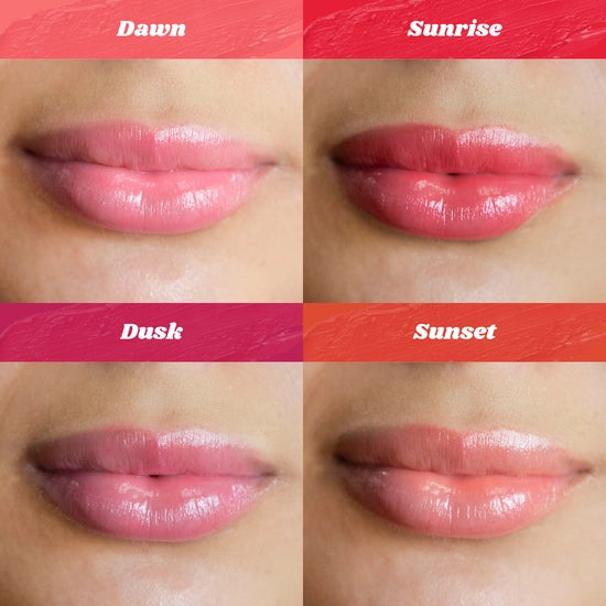 Our Tinted Glow Lip Balm is the ultimate blend of hydration and soft, sheer color—perfect for everyday wear. Enriched with a lightweight formula and a sweet scent, this lip balm offers a pop of glow and comes in four fun shades, making it a must-have addition to your daily routine.