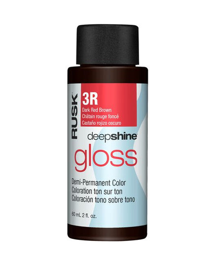 Rusk® Deepshine® Gloss is powered by state-of-the-art technology direct from Italy. Infused with a Conditioning Blend of Marine Extracts and Oleic Acid to deliver maximum softness, shine and combability.