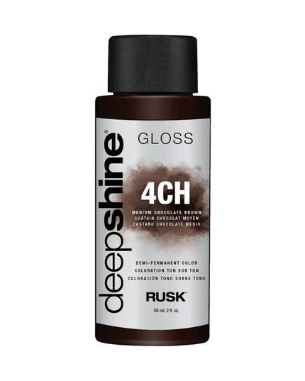 Rusk® Deepshine® Gloss is powered by state-of-the-art technology direct from Italy. Infused with a Conditioning Blend of Marine Extracts and Oleic Acid to deliver maximum softness, shine and combability.