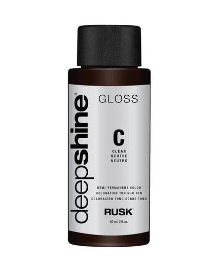 Rusk® Deepshine® Gloss is powered by state-of-the-art technology direct from Italy. Infused with a Conditioning Blend of Marine Extracts and Oleic Acid to deliver maximum softness, shine and combability.