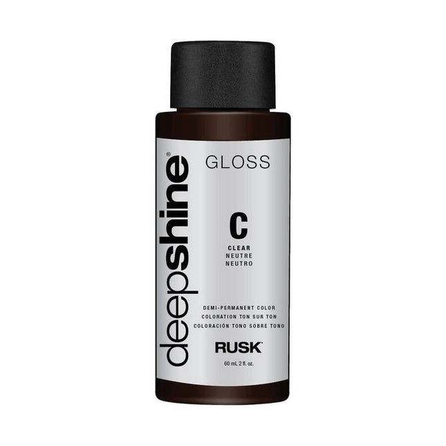 Rusk® Deepshine® Gloss is powered by state-of-the-art technology direct from Italy. Infused with a Conditioning Blend of Marine Extracts and Oleic Acid to deliver maximum softness, shine and combability.