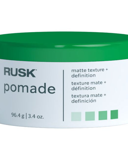 Texture. Definition. Matte finish. Buildable pomade for shape, hold, and support.