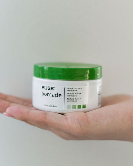 Texture. Definition. Matte finish. Buildable pomade for shape, hold, and support.