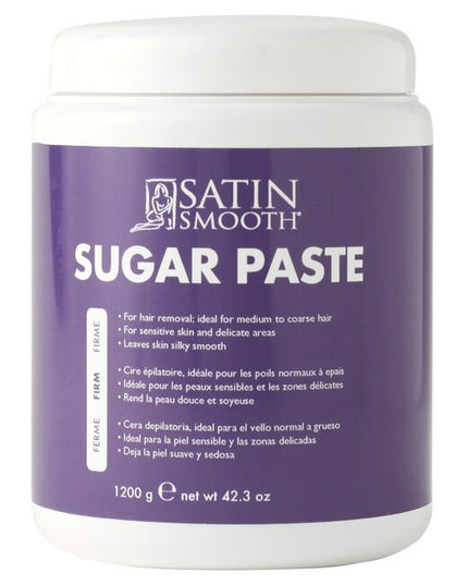 Satin Smooth's professional-grade sugar paste is formulated with four simple ingredients. This eco-friendly, gentle alternative to traditional waxing delivers smooth, long-lasting results. Ideal for both face and body hair removal, our sugaring paste is easy to use at room temperature, making it a convenient choice for professionals. Safe for all skin types, including sensitive skin, it effectively removes hair from the root while being gentle on the skin, leaving clients feeling soft and smooth.