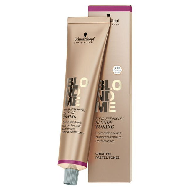 The BLONDME Pastel Toning range consists of 9 shades. Intermixable pastel toning shades designed to enhance &amp; neutralize hair bases 8–10.