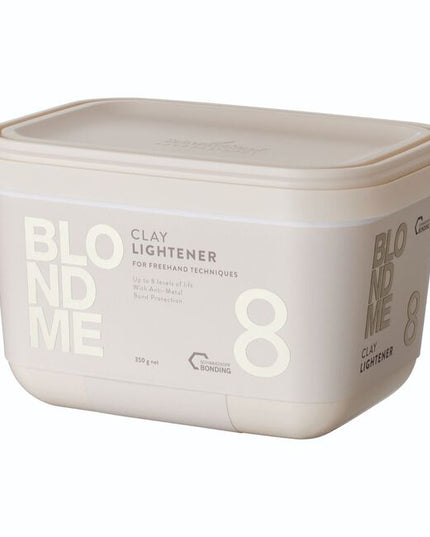 NEW BLONDME Premium Clay lightener, with Schwarzkopf Bonding and anti-metal bond protection, provides optimal precision with a soft-to-solid formula created for freehand techniques.