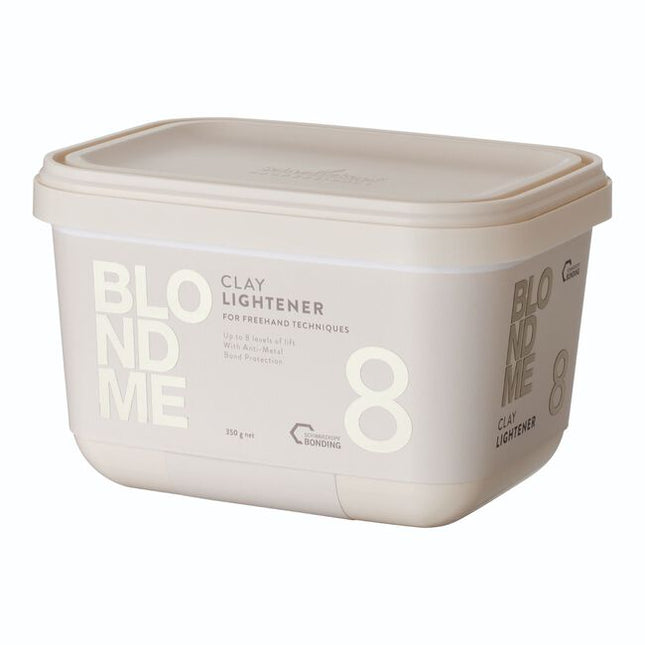 NEW BLONDME Premium Clay lightener, with Schwarzkopf Bonding and anti-metal bond protection, provides optimal precision with a soft-to-solid formula created for freehand techniques.