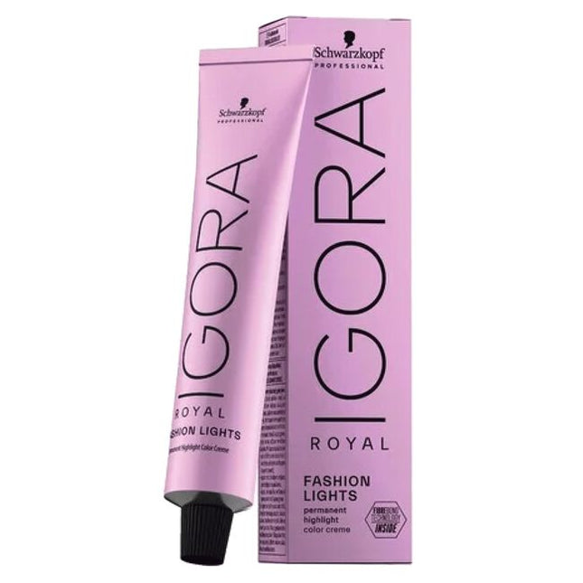  IGORA Royal Fashion Lights - with Integrated Fibre Bond Technology.

Experience lift and fashion tones - now with integrated Fibre Bond Technology. Lift color and NOW protect in one step with new Fibre Bond Technology formulated directly onto the color cream.
No additive needed for the color cream to help shield the hair from damage during the coloration process.
8 on-trend shades: Strong trend for bold fashion colors.
For multi-tonal fashion services from fashion highlights to mermaid looks.