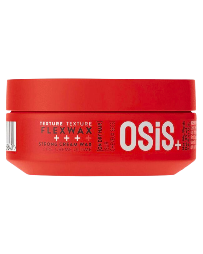Osis+ Flexwax Ultra Strong Cream Wax is a continuously re-moldable styling wax designed for unlimited style possibilities.