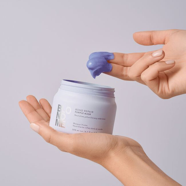 Neutralizes yellow and brassy undertones. Helps nourish the hair and provide a soft hair feel.