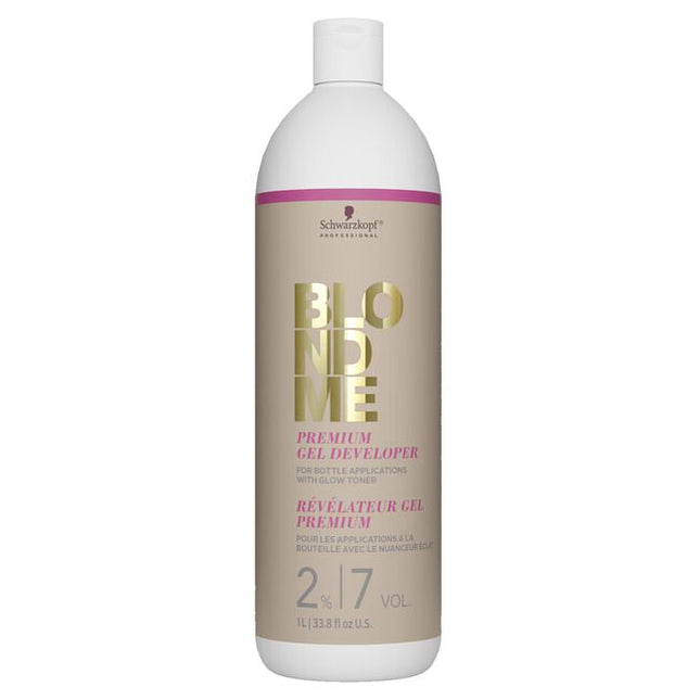 The BlondMe Premium Gel Developer is designed to provide optimal performance and care when used with BlondMe Glow Toner
