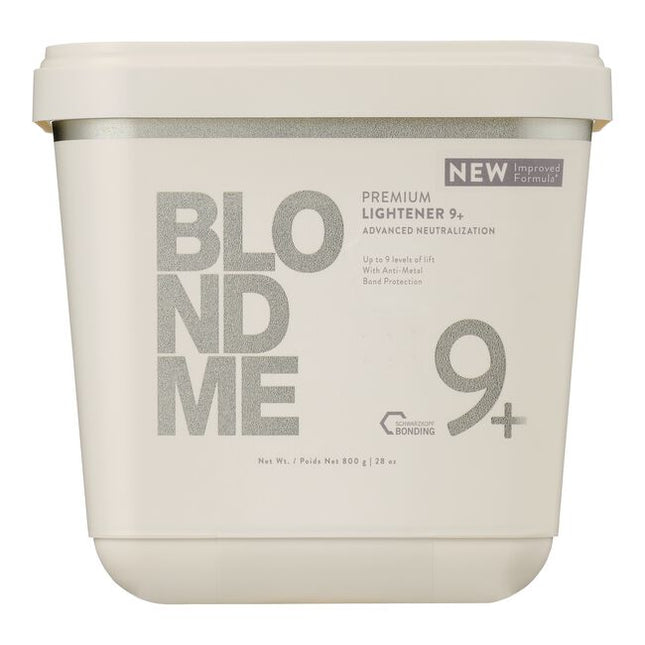 NEW Improved Formula, BLONDME Premium 9+ Developer, with Schwarzkopf Bonding and anti-metal bond protection, provides advanced neutralization and up to 9 levels of lift.