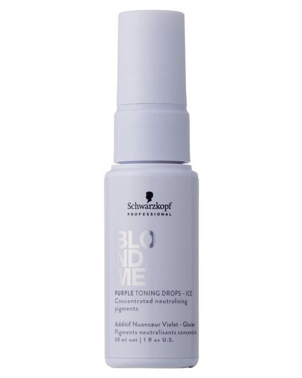 Toning drops for light blonde and prelightened hair to counteract yellow undertone. Concentrated neutralizing pigments.
